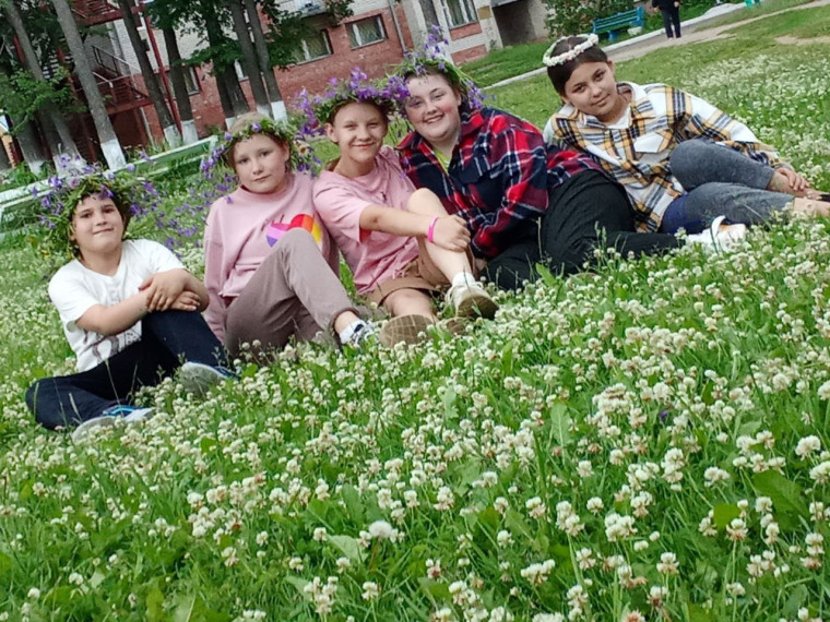 Полевых цветов веночек.
